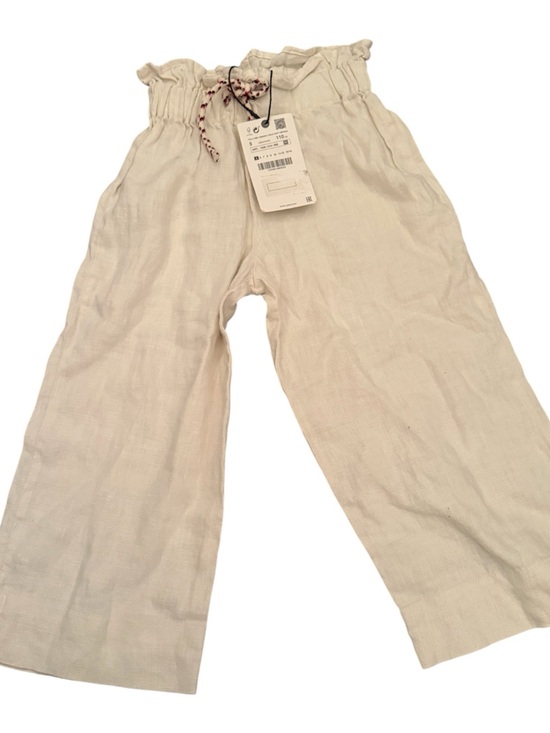Zara Other - NEW Zara white wide leg linen pants size 5 girls
